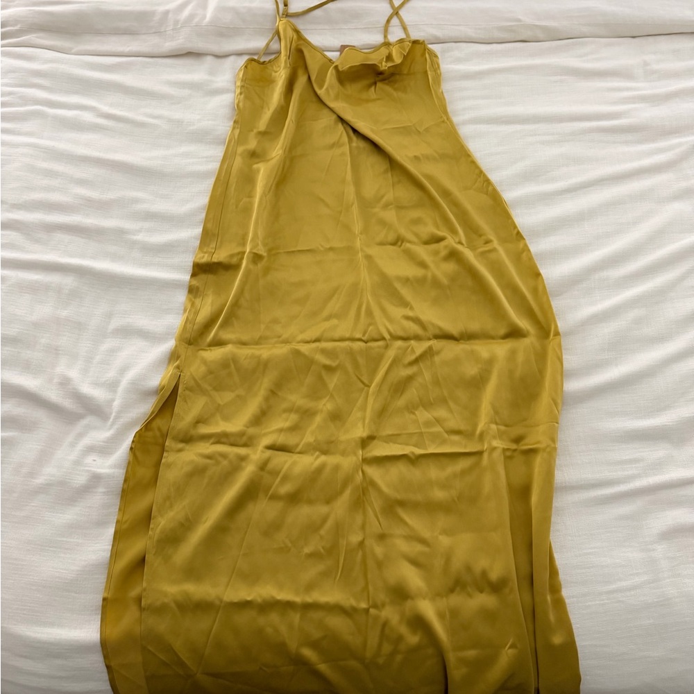 SKIMS Gold Chemise